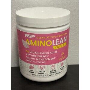 RSP Nutrition AminoLean Pre Workout Powder Amino Energy & Weight Management w...